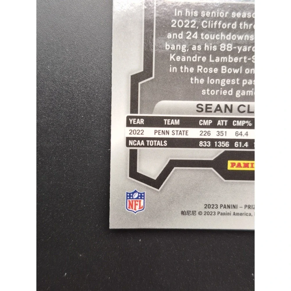 2023 Panini Prizm Sean Clifford‎ #338 Rookies Purple Pulsar Prizm (RC) Packers